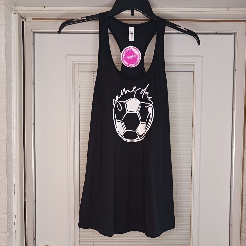 #180 3/$18 - NWT Next Level Black/White Tank Top Size XL